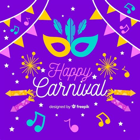 Free Vector Happy Carnival Background