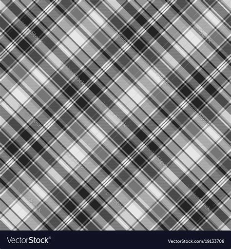 Gray Check Fabric Texture Seamless Pattern Vector Image