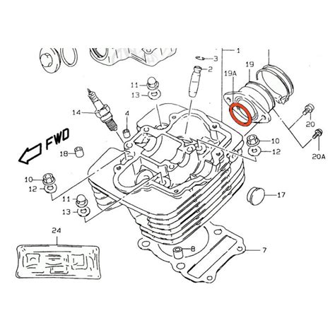 Service Moto Pieces Moteur Joint Torique X Pipe Admission