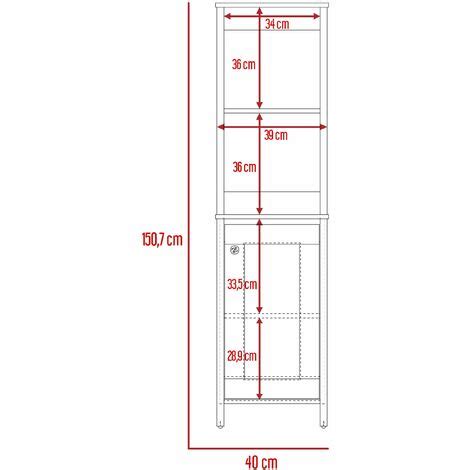 Conjunto Malaga Mueble Columna De Ba O Puerta Organizador Bajo Z