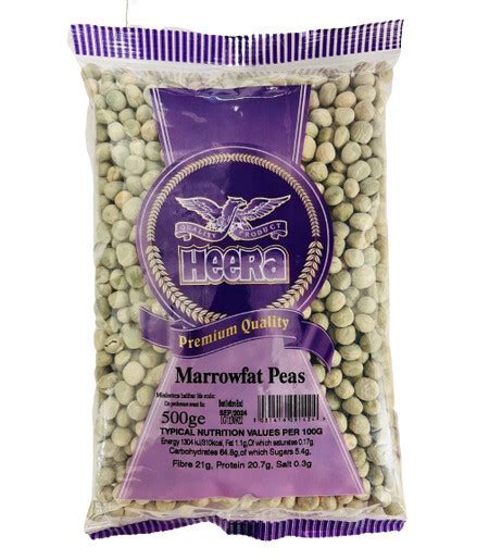 HEERA MARROWFAT PEAS WHOLE GREEN PEAS 500GM