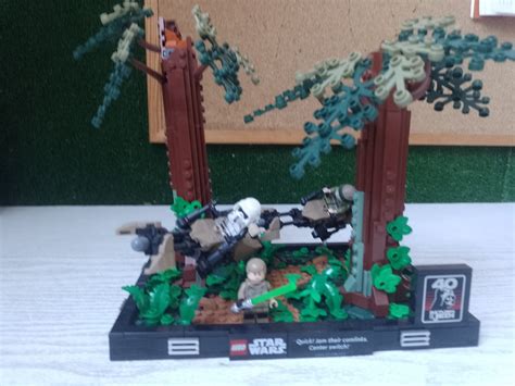 Lego Star Wars Diorama Po Cig Na Cigaczu Przez Endor Bytom