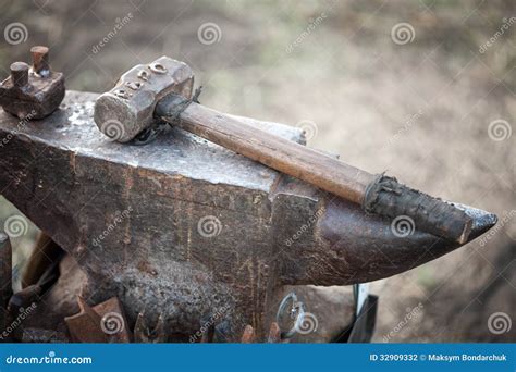 Blacksmith Anvil And Hammer