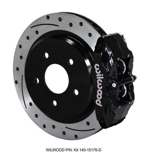 Corvette Wilwood Dpc Rear Replacement Black Caliper Rotor