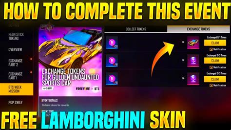 How To Complete This Event Claim Free Legendary Car Skin Free Fire