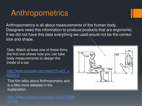 Anthropometrics And Ergonomics Ppt Download