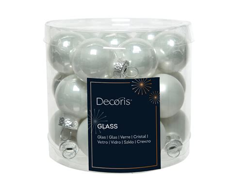 Decoris Kerstballen Set Glas St Winterwit Cm Top Tuincentrum