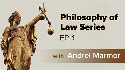 Philosophy Of Law With Andrei Marmor Philosophy Of Law 1 Youtube