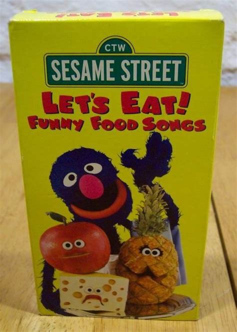 Sesame Street: Let's Eat! Funny food songs #VHS #90s | Sesame street ...