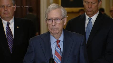 McConnell freezes mid-speech at US Capitol | AP News