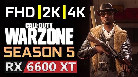 Call Of Duty Warzone Season 5 RX 6600 XT 1080p FHD 1440p 2K