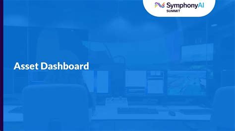 Asset Dashboard Mastering SymphonyAI Service Management YouTube