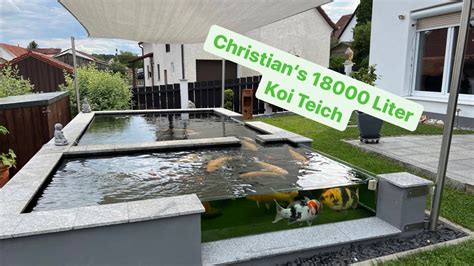 Christians 18000 Liter Koi Teich Mit Herrlicher Flachzone Teils 25