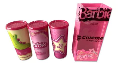 Set Vasos Palomera Cinemex Barbie Envío gratis