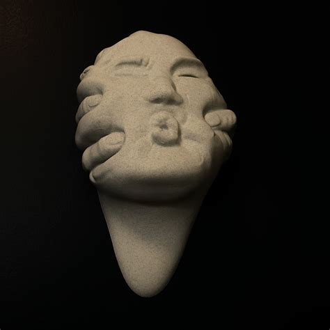 Abstract Art Face WallArt Lucid Dream The Backup 3D Model 3D Printable