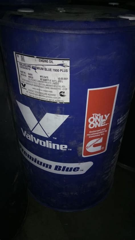 Valvoline Premium Blue 7800 Plus Engine Oil At Rs 60000 Barrel