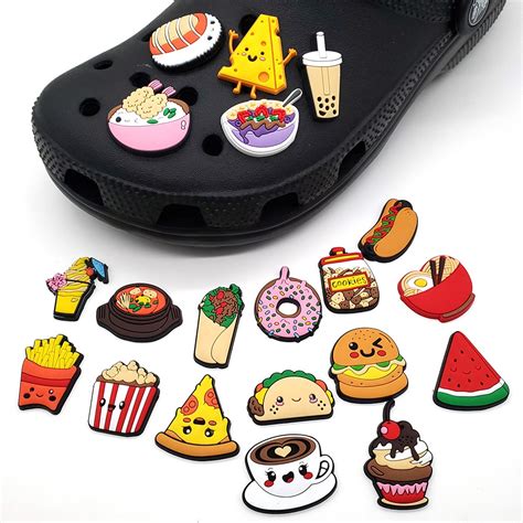 Cute Food Series Jibbitz For Crocs Charm Shoes Accessories Lalagyan Ng Sapatos Slippers