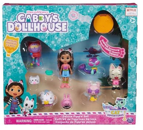 GABBY S DOLLHOUSE KOCI DOMEK GABI ZESTAW DELUXE 11 ELEMENTÓW FIGURKI