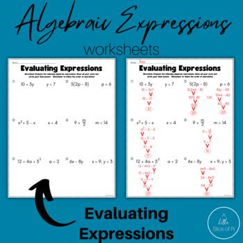 Evaluating Algebraic Expressions | Algebraic Expression | Evaluating ...