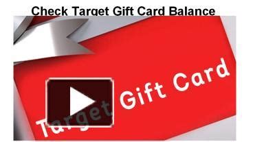 Ppt Check Easy To Target Gift Card Balance Powerpoint Presentation