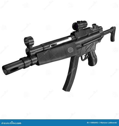 MP5 Submachine Gun Royalty Free Stock Photo - Image: 11886845