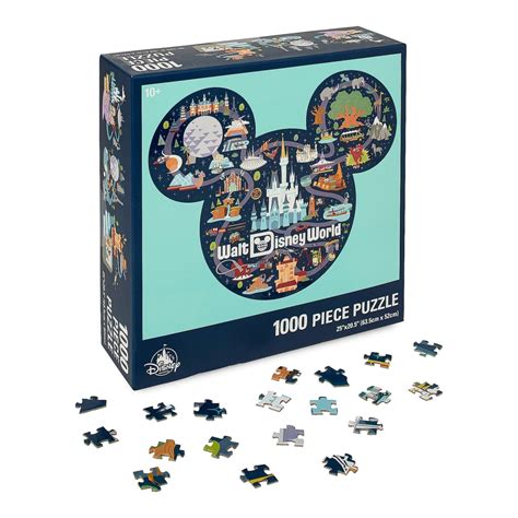 Mickey Mouse Icon Walt Disney World Map Puzzle The Best Disney Jigsaw