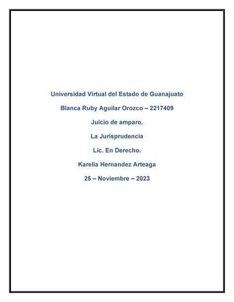 R2 U2 Derecho De Amparo Universidad Virtual Del Estado De Guanajuato