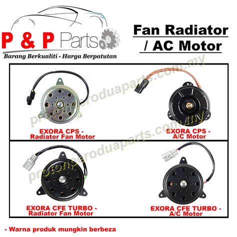 Radiator Fan Motor Air Cond AC Motor Proton Exora CPS CFE Turbo