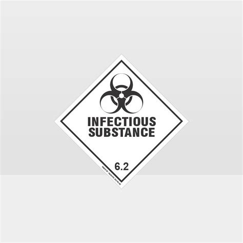 Class Infectious Substance Sign Diamond Shape Sign Hazard Signs Nz