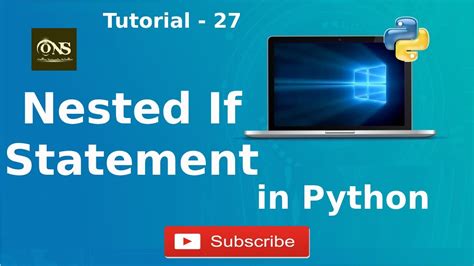 Nested If Statement In Python Tutorial 27 Python Tutorial Youtube