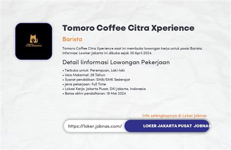 Lowongan Kerja Barista