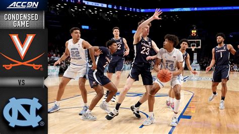 Virginia Vs North Carolina Condensed Game Acc Mens Basketball