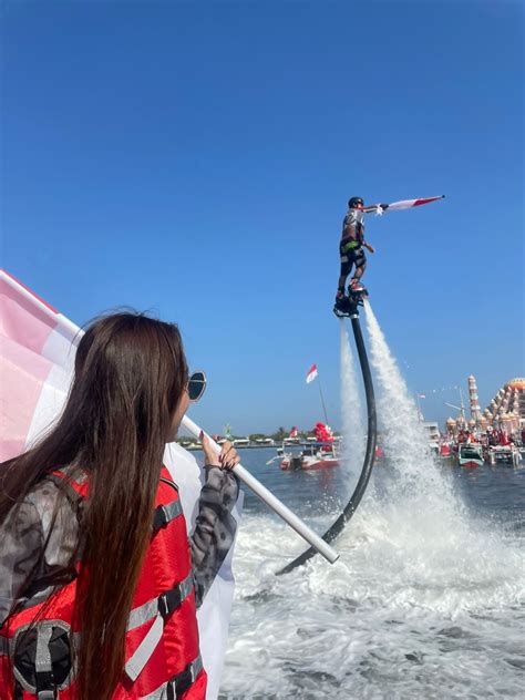 Atraksi Flyboard Jetski Performance Dispora Turut Meriahkan HUT RI Ke