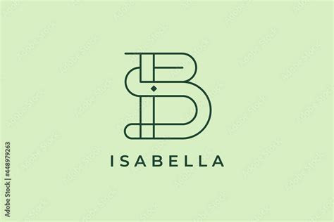 logo name Isabella, usable logo design for private logo, business name ...