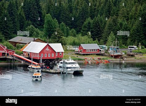 Icy Straight Point Historic Cannery Hoonah Alaska Usa Stock Photo