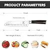 Imarku Chef Knife Inch Kitchen Knife Ultra Sharp Santoku Knife