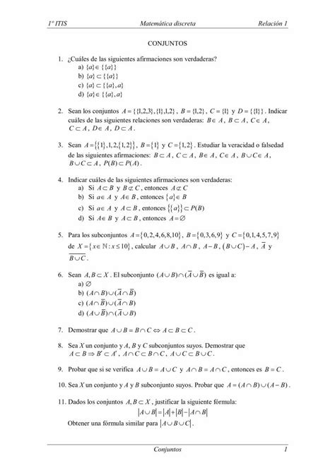 Pdf Itis Matem Tica Discreta Relaci N Ual Esalirola Matematica