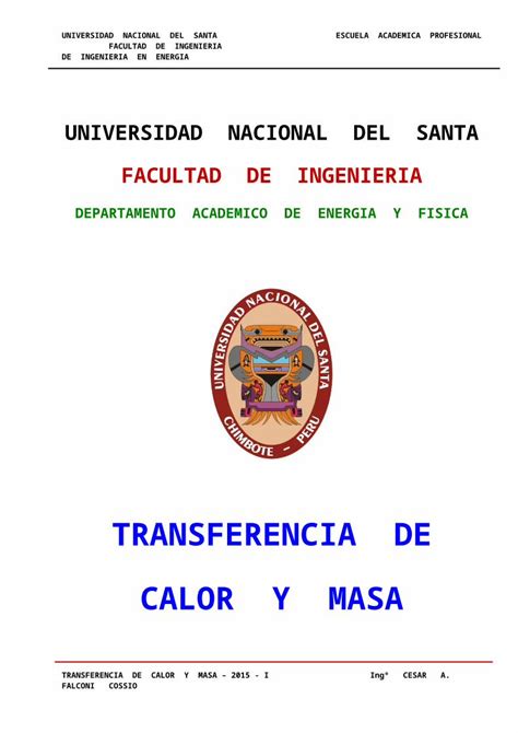 Docx Transf Calor Y Masa Unidad Ii Sesion N Dokumen Tips