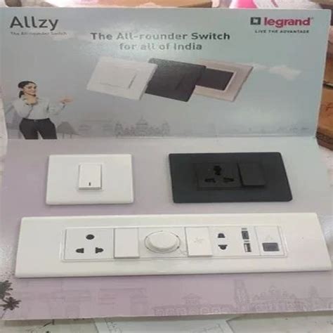 Legrand Allzy 6a Switch 1way 1module With Plate White At Rs 24 42 Piece