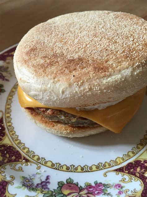 Homemade Mcdonalds Style Sausage And Egg Breakfast Muffin