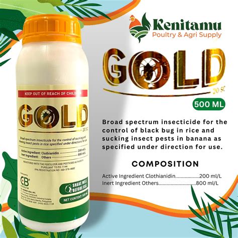 GOLD INSECTICIDE 1000 ML 500 ML Shopee Philippines