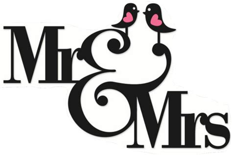 Mr And Mrs Design Mr And Mrs Logo Clipart Full Size Clipart 5376053