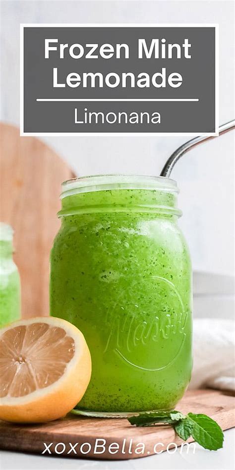 Frozen Mint Lemonade Refreshing Limonana Xoxobella