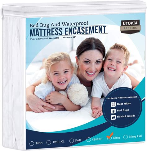 Utopia Bedding Zippered Mattress Encasement Waterproof Mattress