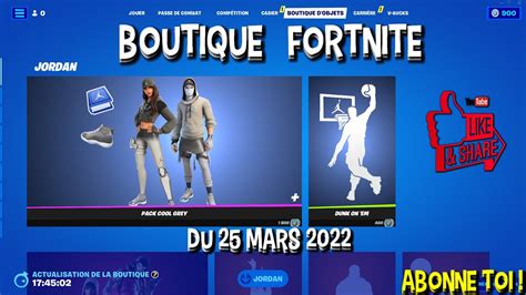 Boutique Fortnite Daujourdhui 25 Mars 2022 🥳 👉 Boutique Du Jour Youtube