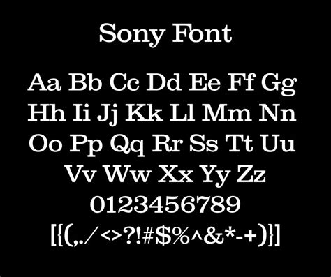 Sony Logo Font Download Free Fonts Lab