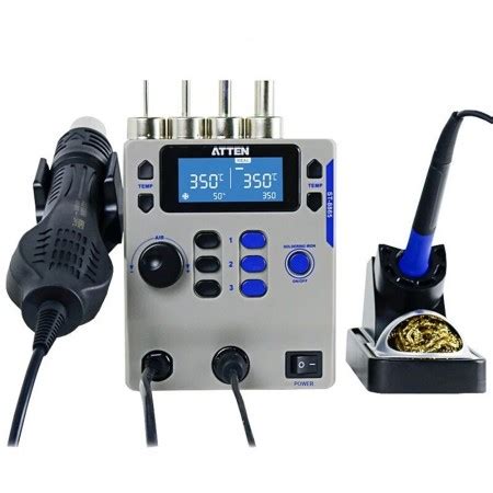Atten ST In Adjustable Temp Digital Display Hot Air Gun Soldering Iron Rework Station