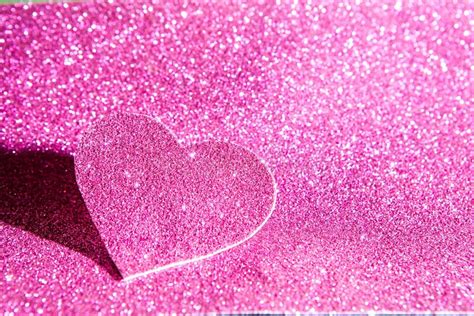 Pink Glitter Background Love