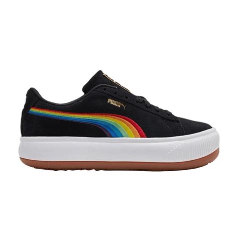 PUMA Suede Mayu Rainbow Black In Blue Lyst