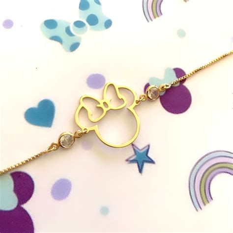 Pulseira Minnie Zirc Nia Me Blue Sua Loja De Semi J Ias Online